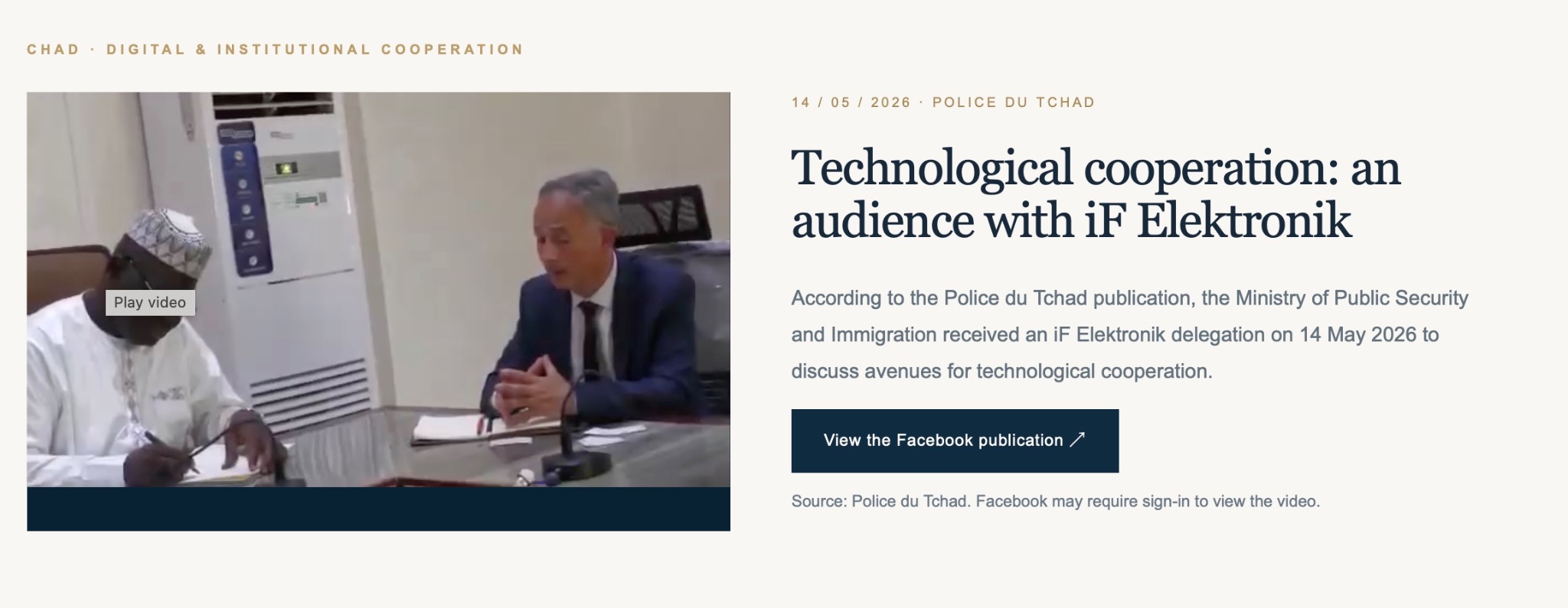 Technological cooperation: an audience with the MEIR Project delegation